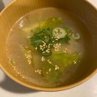 シンプルなもずくスープ♡